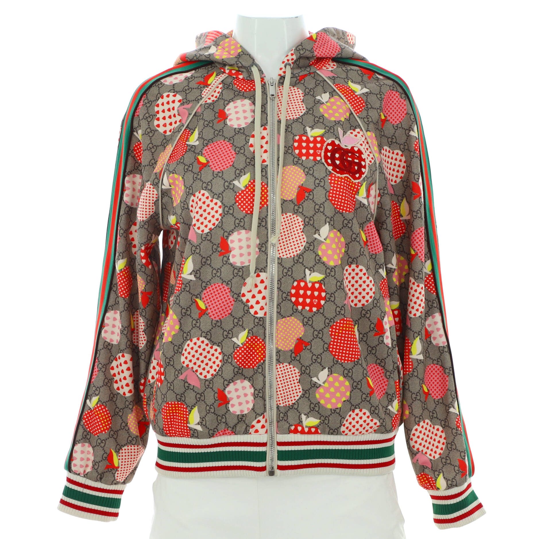 Women's Les Pommes Zip Track Jacket Polyester and Cotton Blend