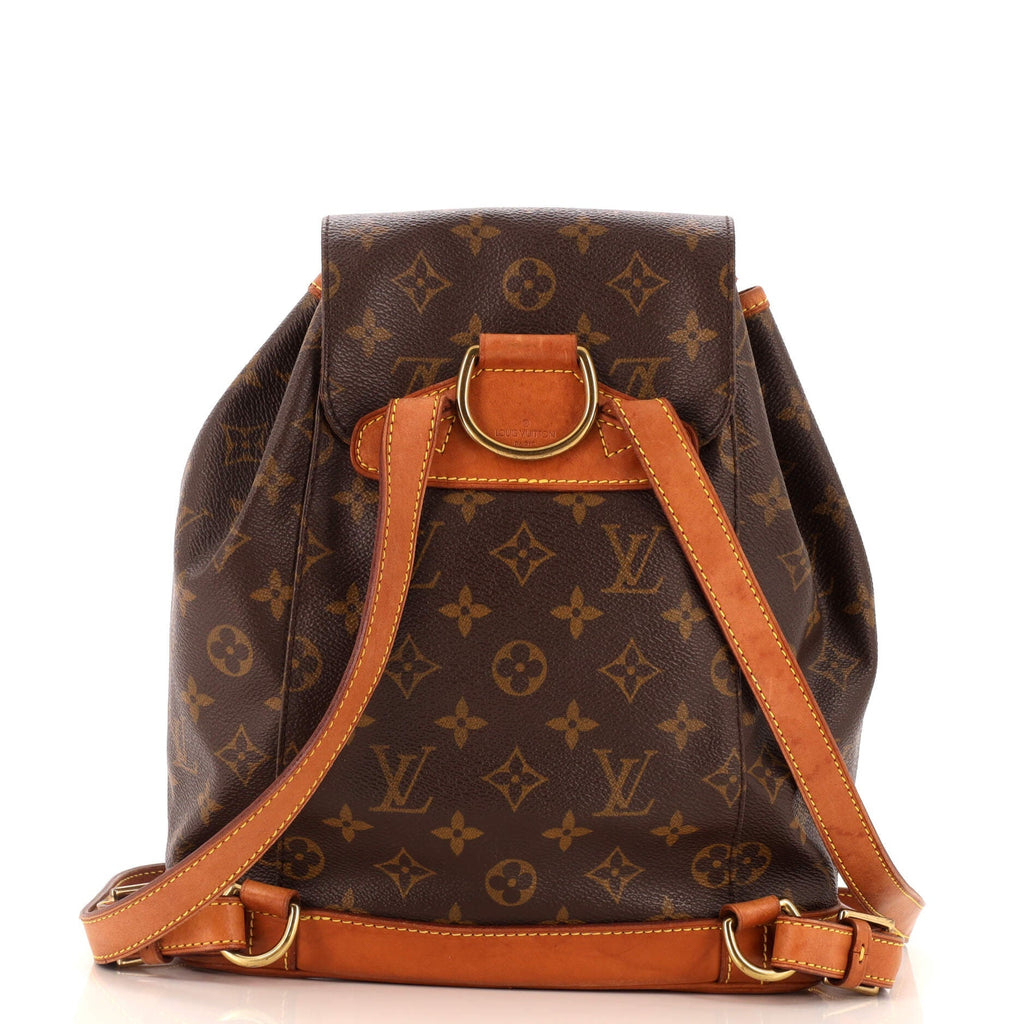 Louis Vuitton Vintage Montsouris Backpack Monogram Canvas MM