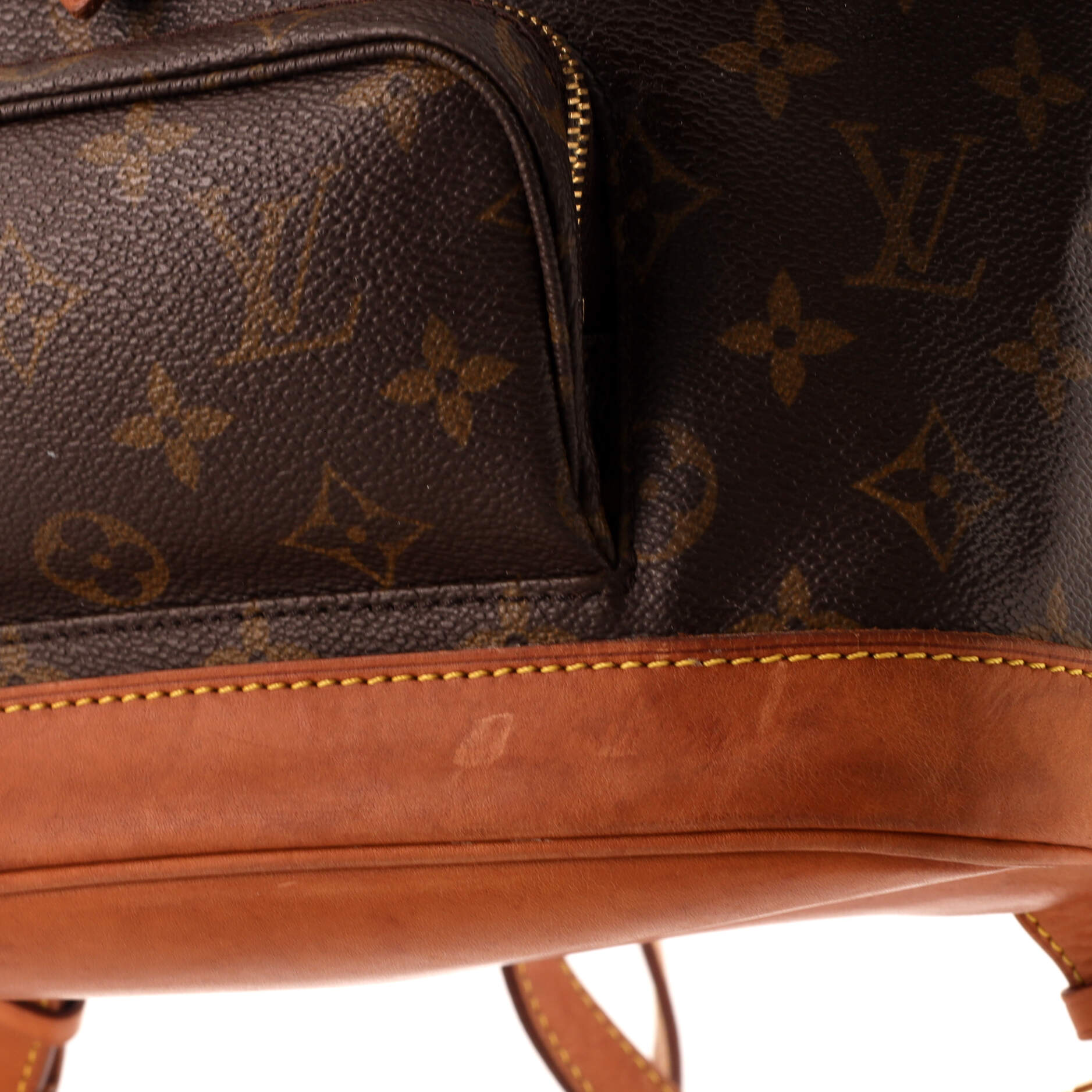 Louis Vuitton Vintage Montsouris Backpack Monogram Canvas MM