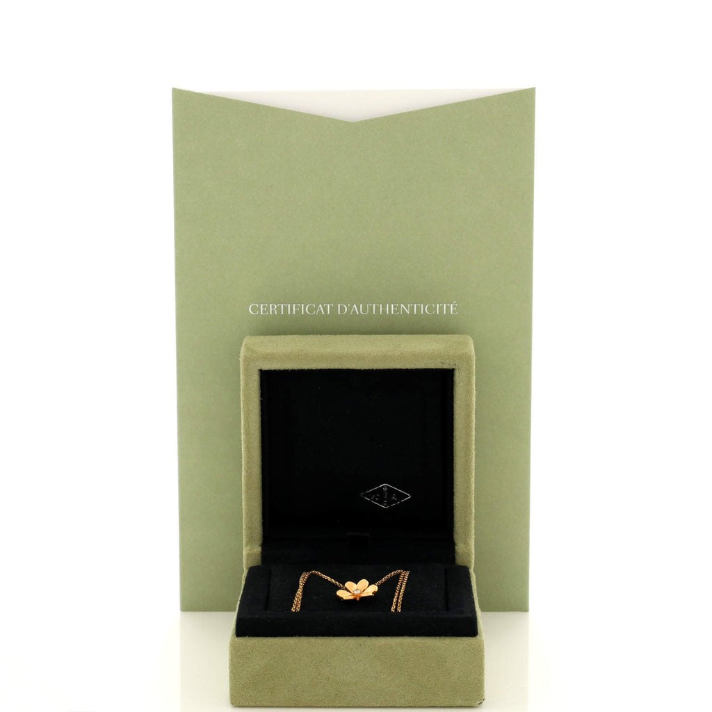Frivole Pendant Necklace 18K Yellow Gold and Diamond Mini