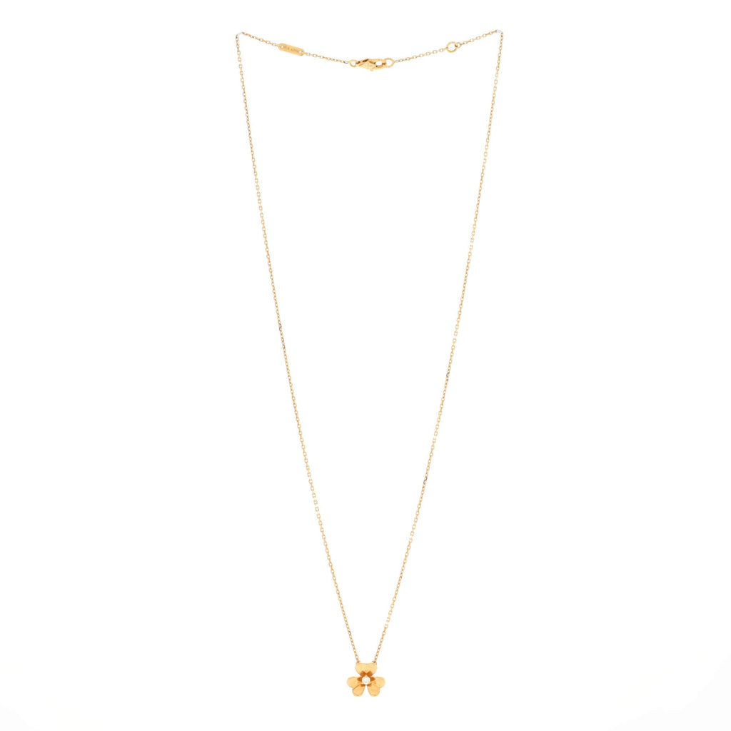 Frivole Pendant Necklace 18K Yellow Gold and Diamond Mini