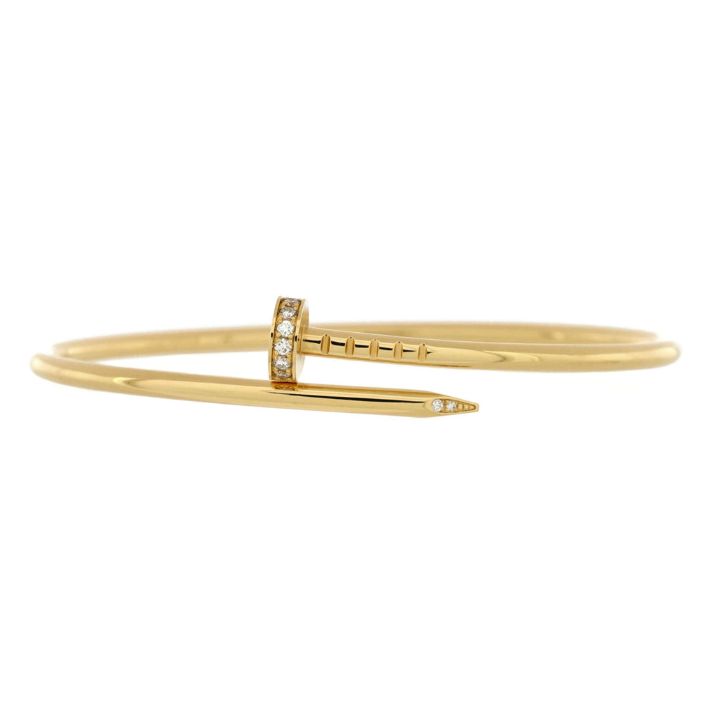 Juste un Clou Bracelet 18K Yellow Gold with Diamonds Small