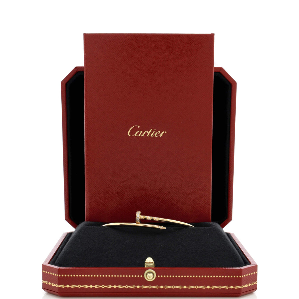 Juste un Clou Bracelet 18K Yellow Gold with Diamonds Small