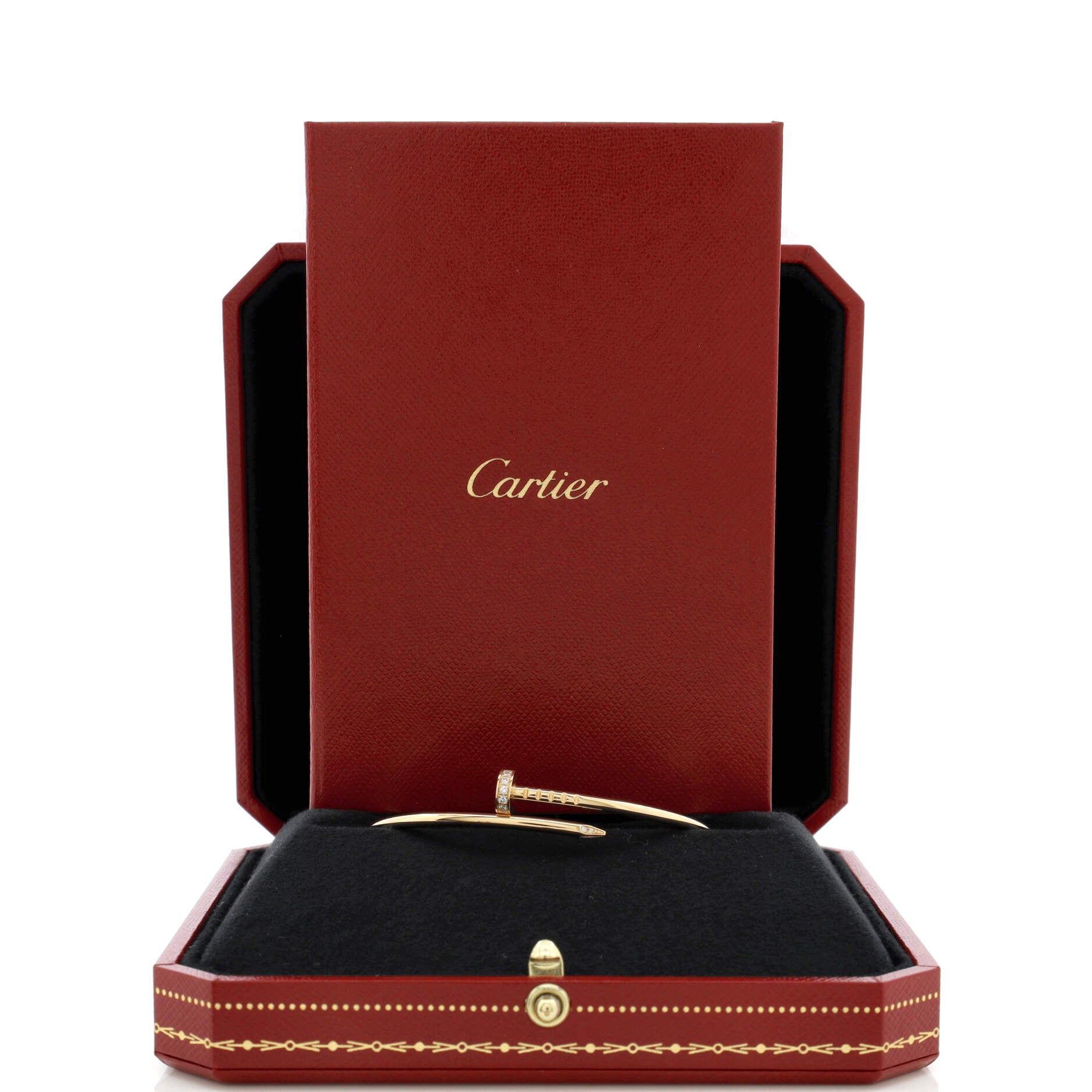 Juste un Clou Bracelet 18K Yellow Gold with Diamonds Small