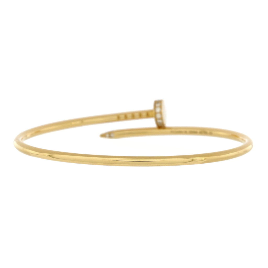 Juste un Clou Bracelet 18K Yellow Gold with Diamonds Small