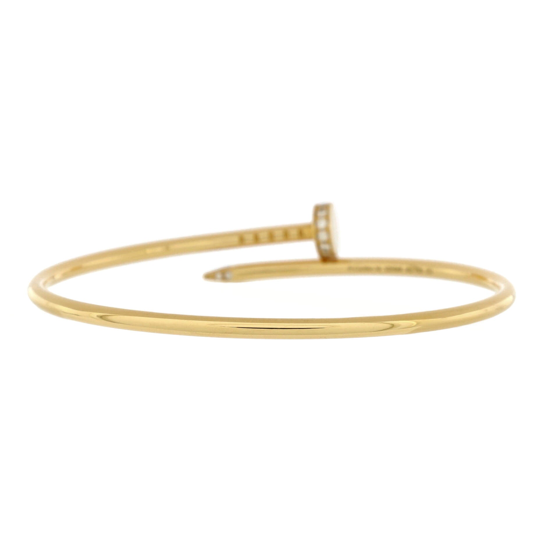 Juste un Clou Bracelet 18K Yellow Gold with Diamonds Small