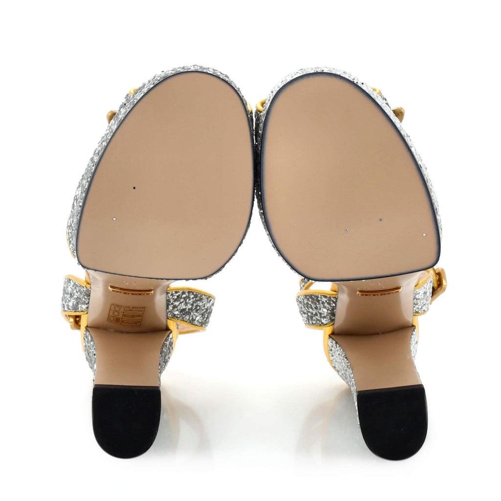 Women's Soko Bee Platform Heeled Sandals Glitter