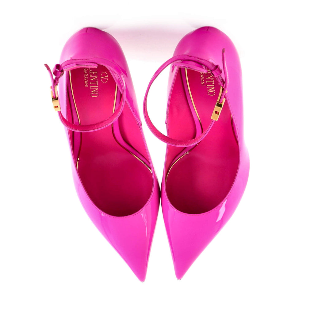 Women's VLogo Ankle Strap Pumps Patent