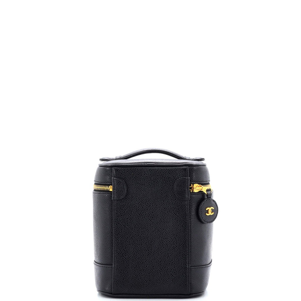Vintage Timeless Cosmetic Case Caviar Tall