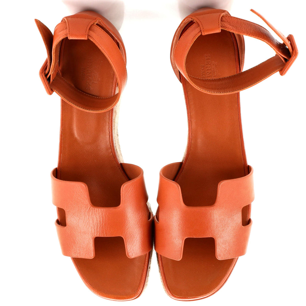 Women's Elda Wedge Espadrilles Leather
