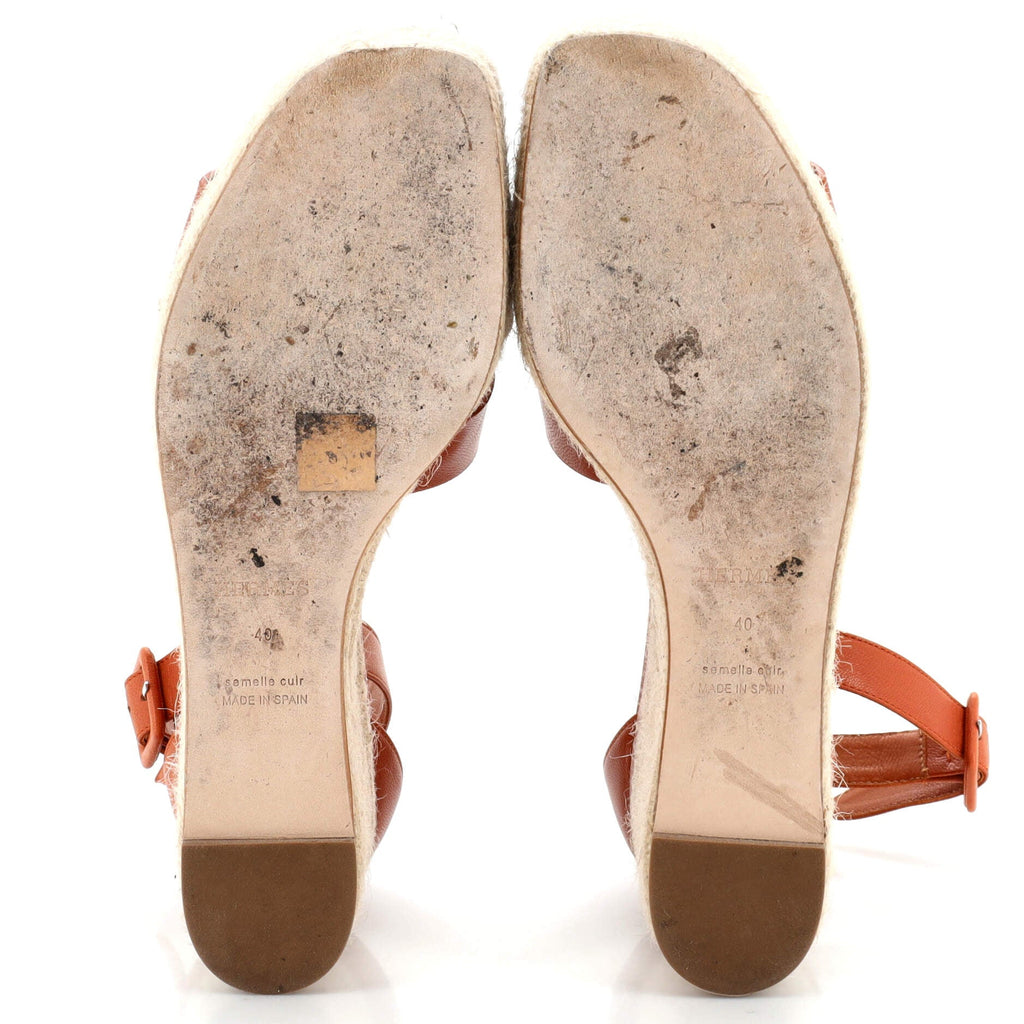 Women's Elda Wedge Espadrilles Leather