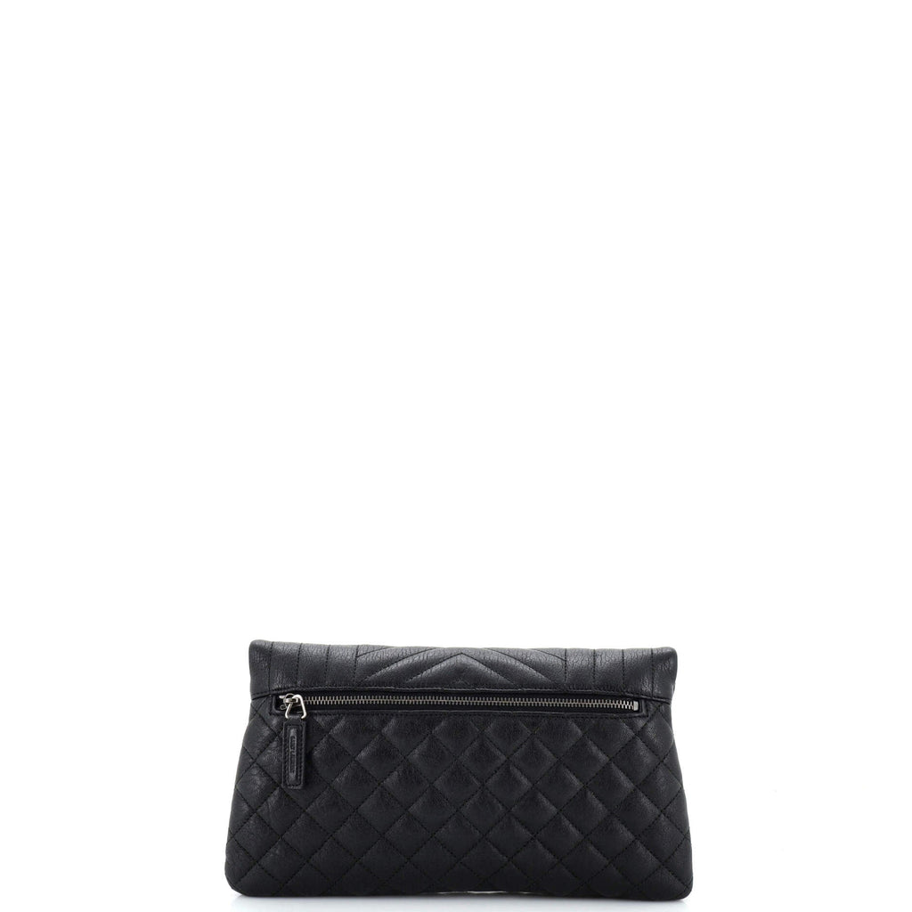 Classic Monogram Fold Over Clutch Mixed Matelasse Leather