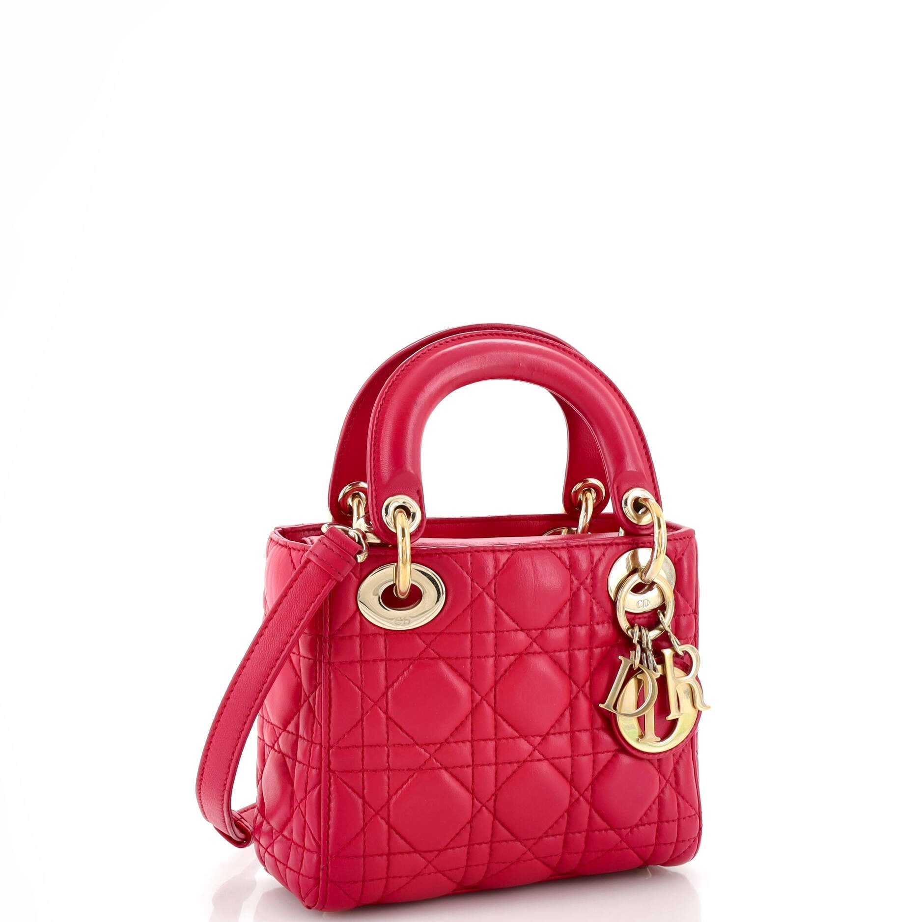 Lady Dior Bag Cannage Quilt Lambskin Mini