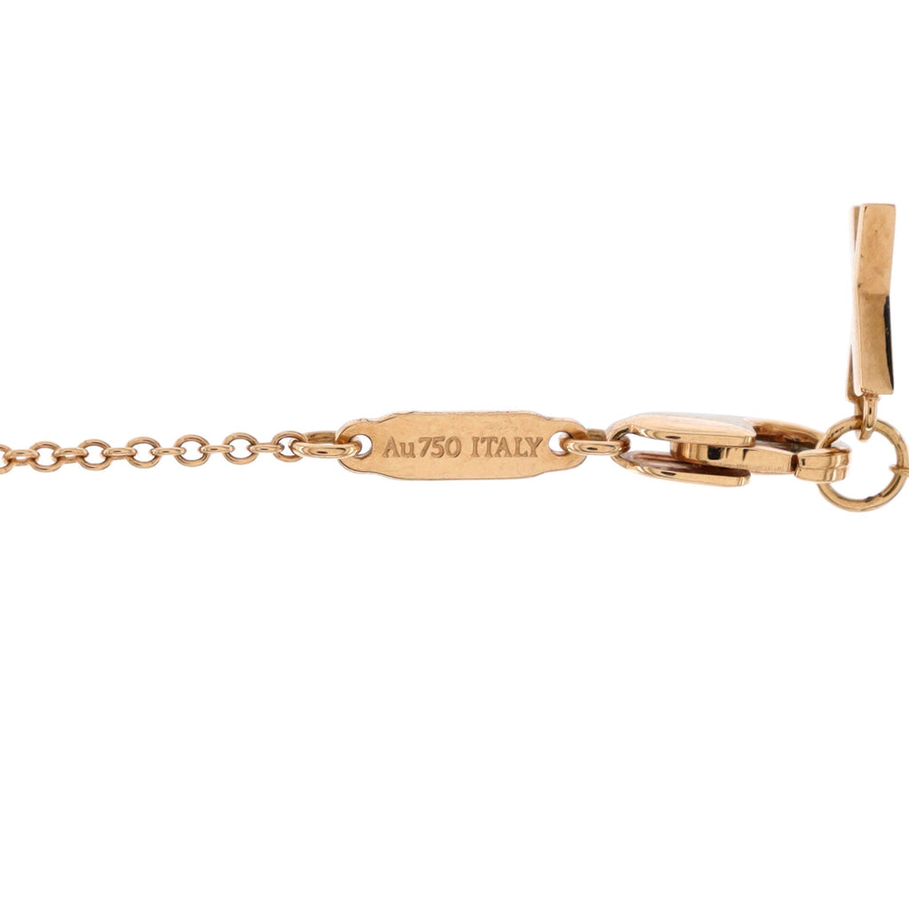 Atlas X Open Pendant Necklace 18K Rose Gold