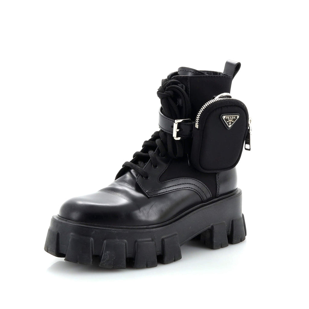 Monolith Combat Boots Leather and Nylon