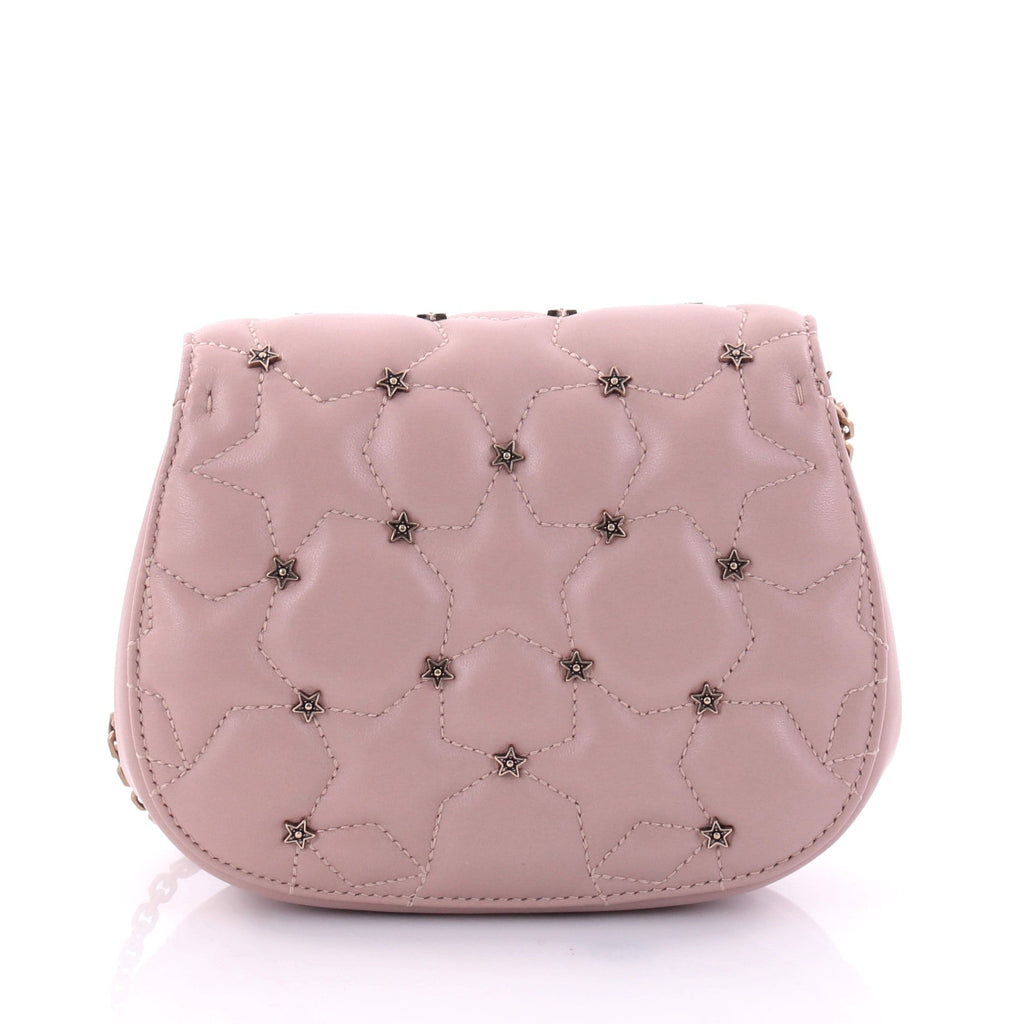 Dio(r)evolution Round Clutch with Chain Studded Leather Small