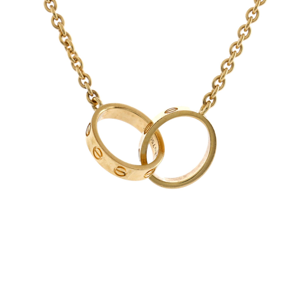 Love Interlocking Necklace 18K Yellow Gold