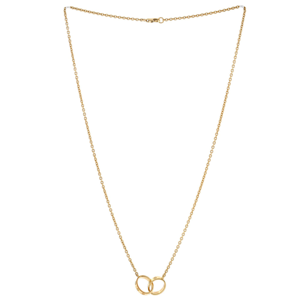 Love Interlocking Necklace 18K Yellow Gold