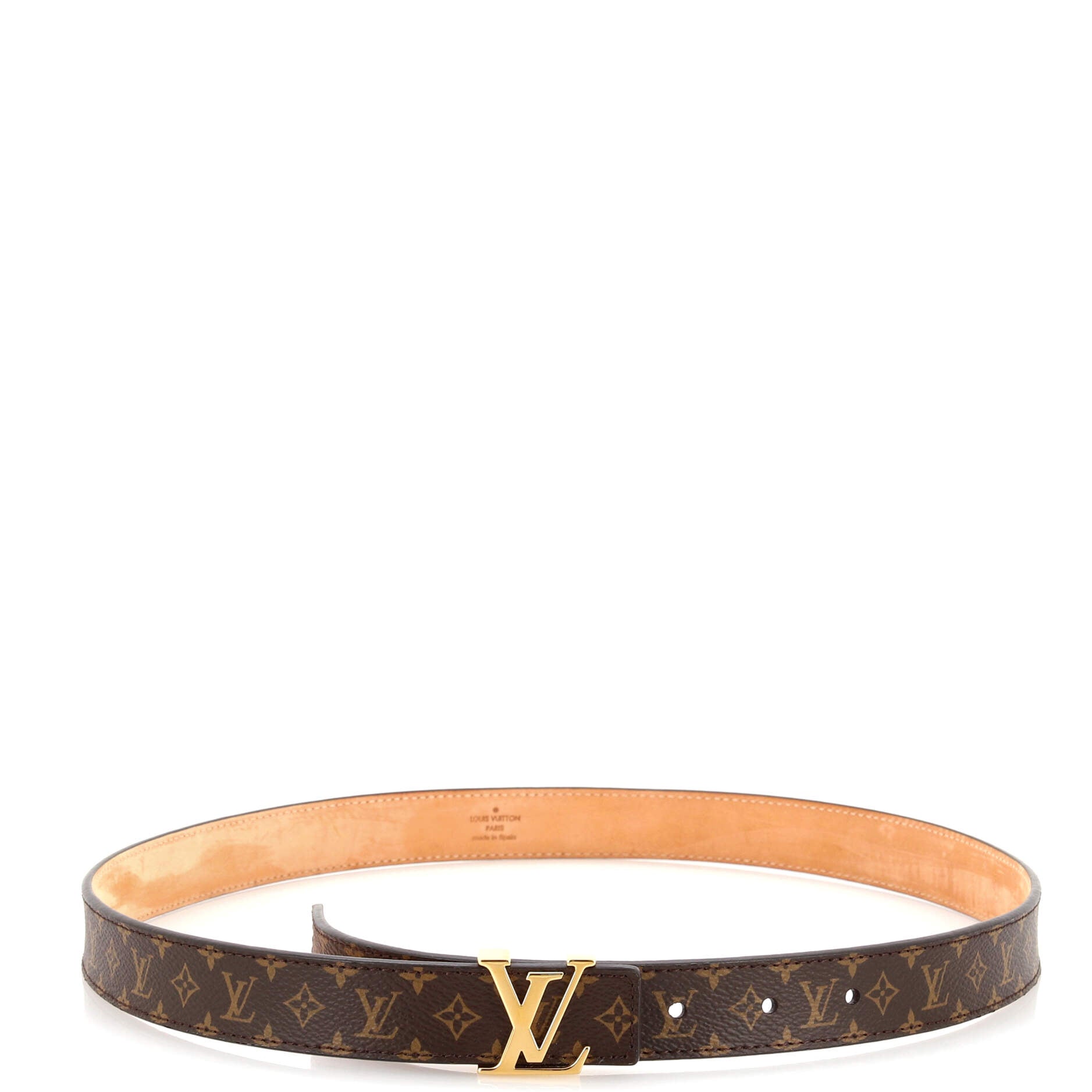 LV Initiales Belt Monogram Canvas Thin 85