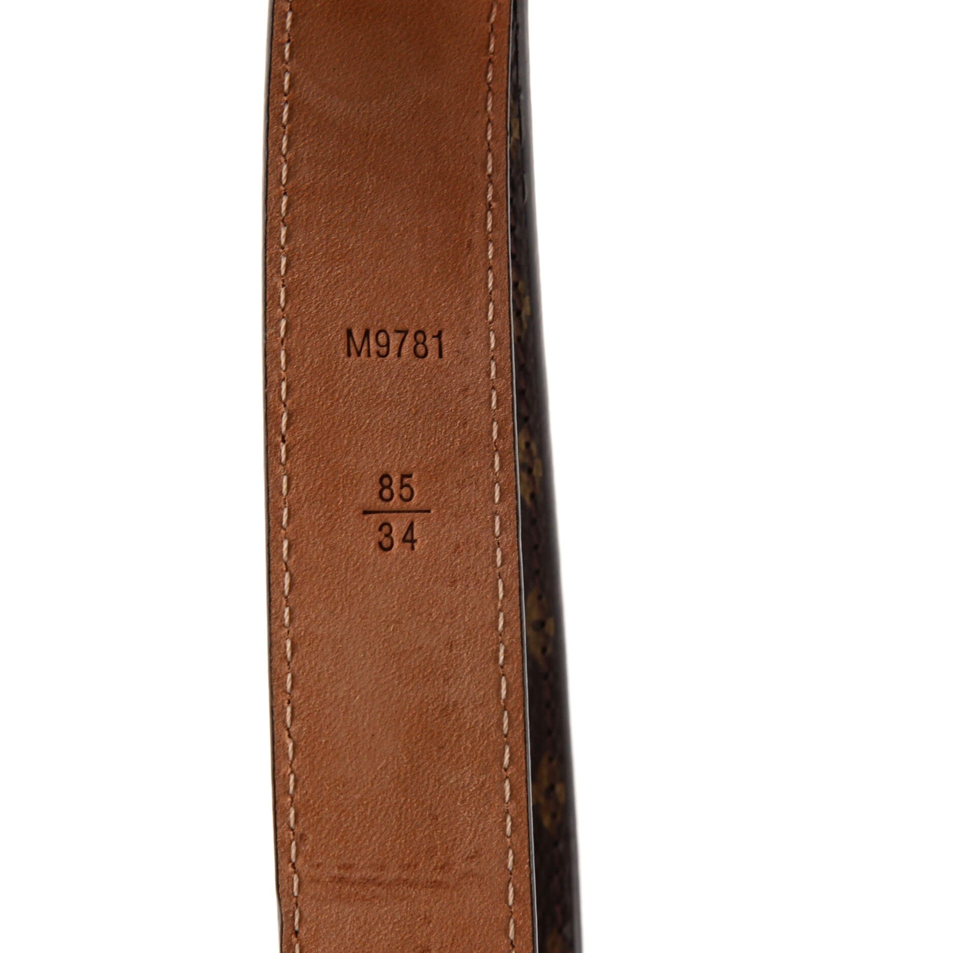 LV Initiales Belt Monogram Canvas Thin 85