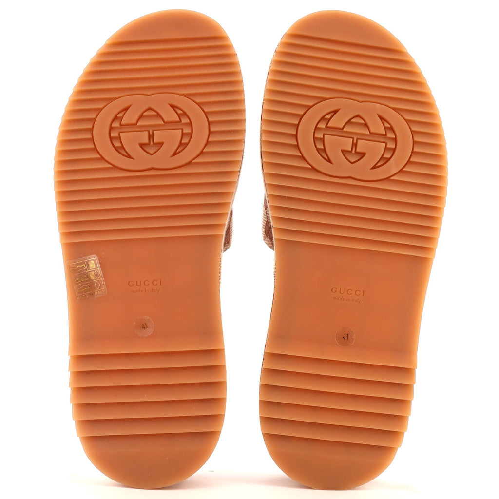 Women's Angelina Platform Slide Sandals GG Canvas