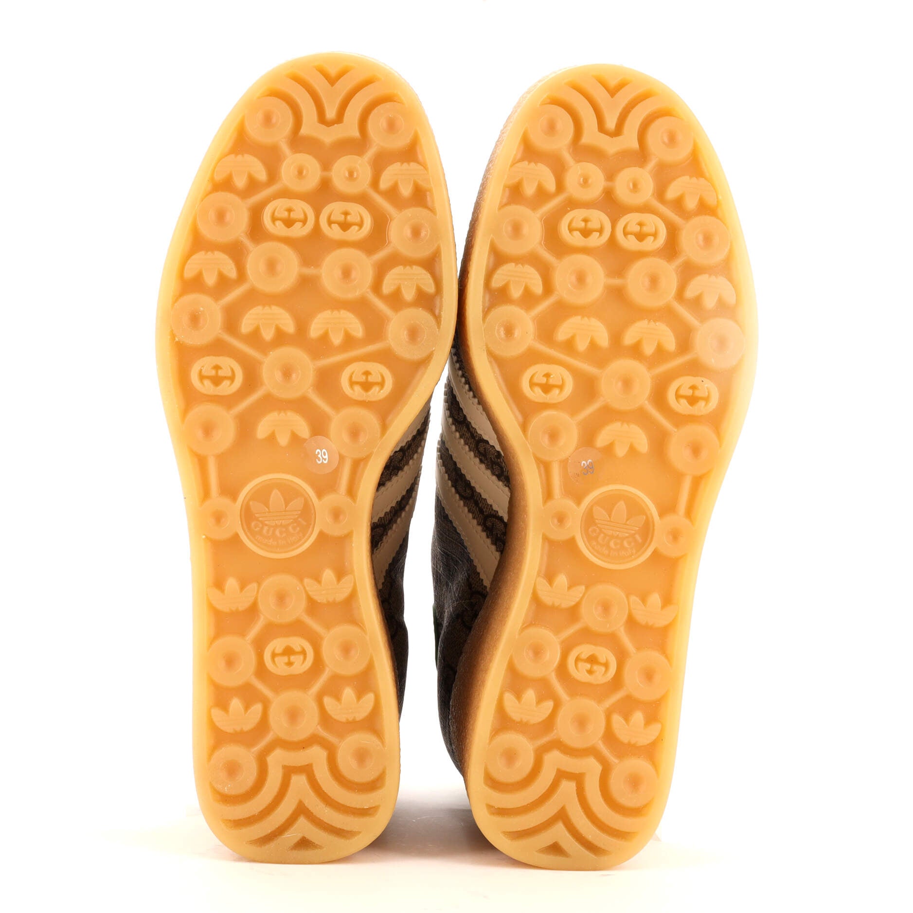 x Adidas Women's Gazelle Wedge Sneakers GG Coated Canvas with Rubber