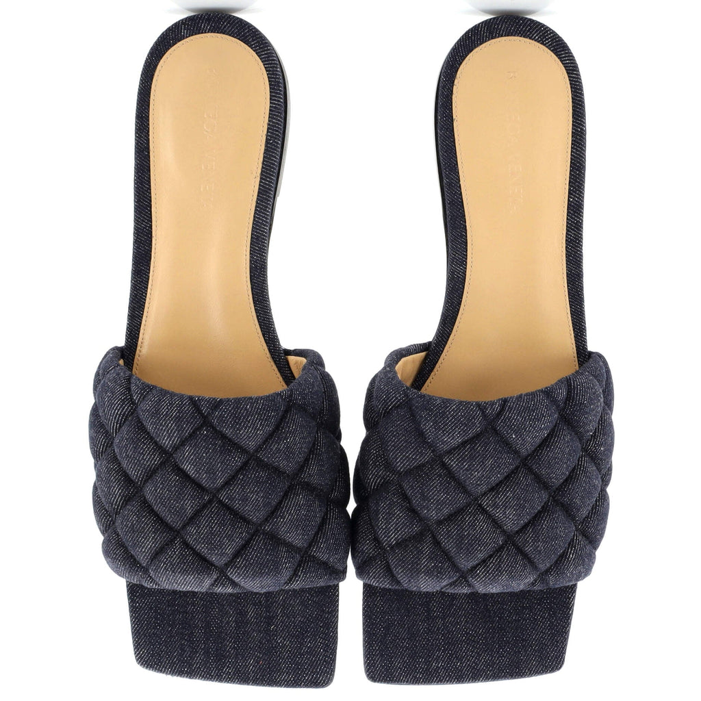 Women's The Padded Flat Sandals Quilted Denim