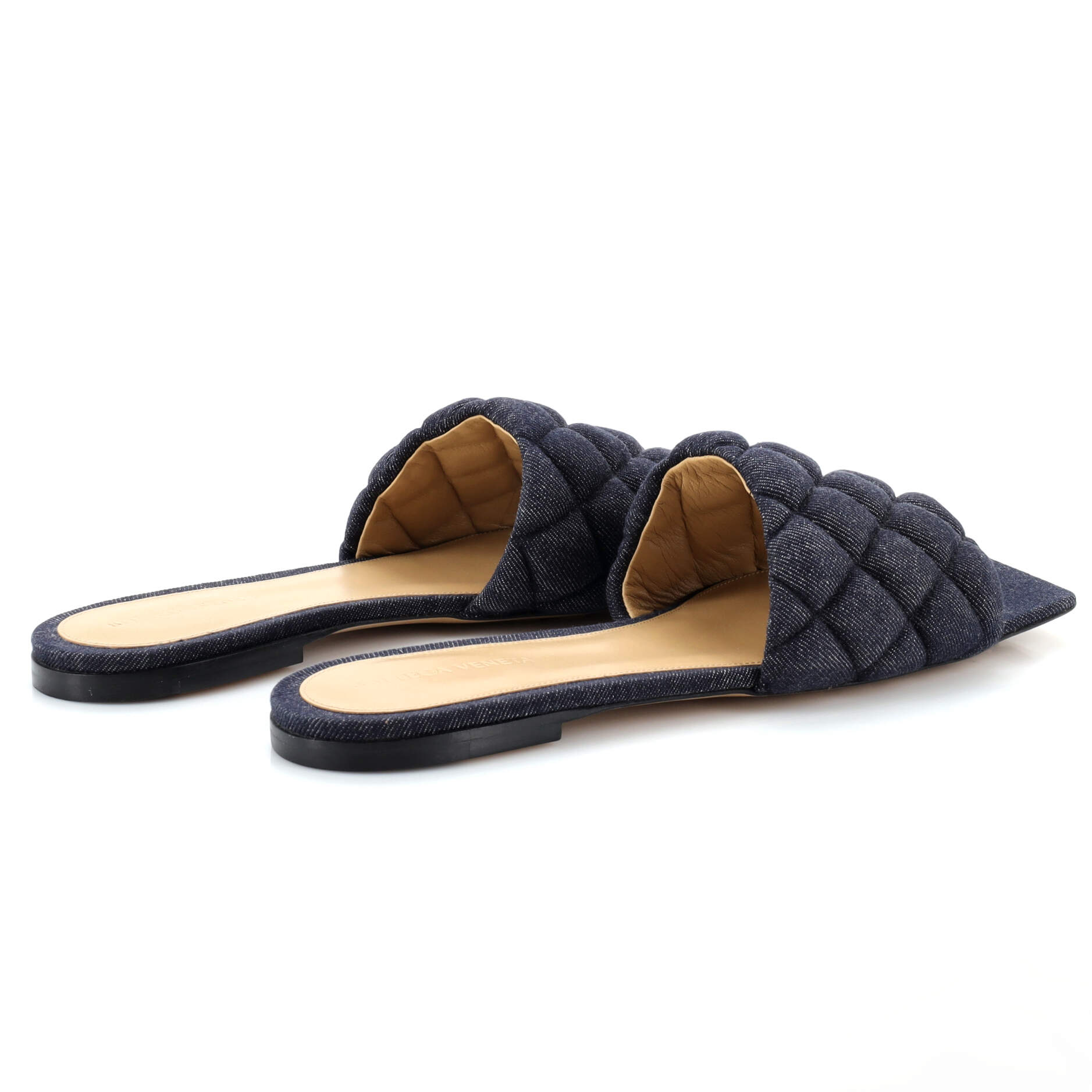 Women's The Padded Flat Sandals Quilted Denim