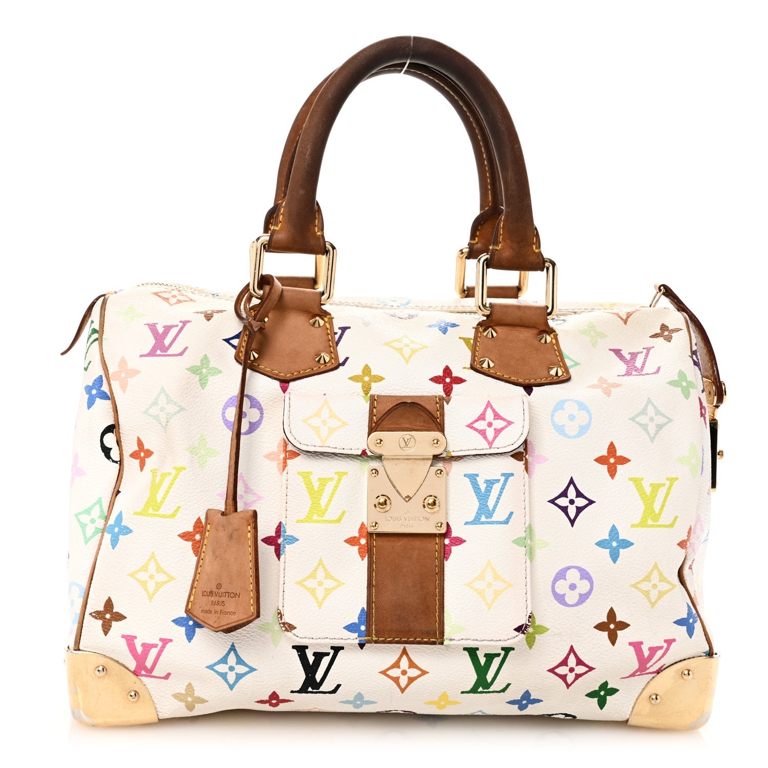 Monogram Multicolor Speedy 30 White