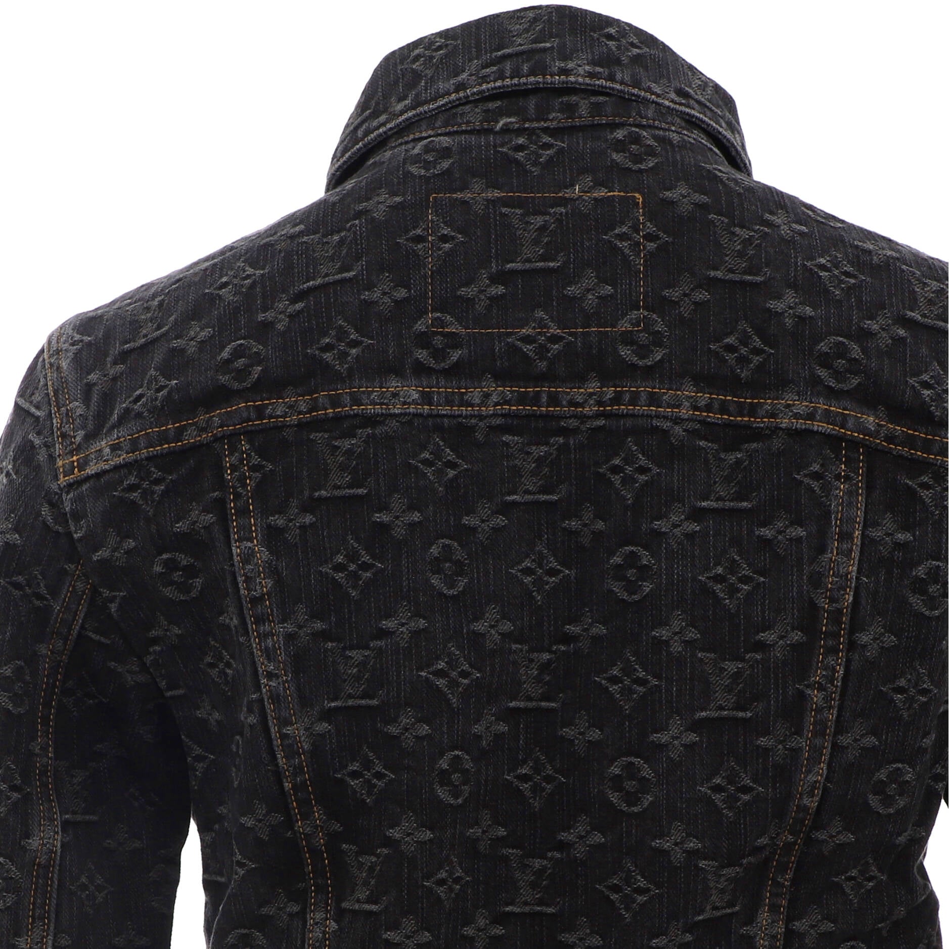 Women's Button Up Jacket Monogram Denim