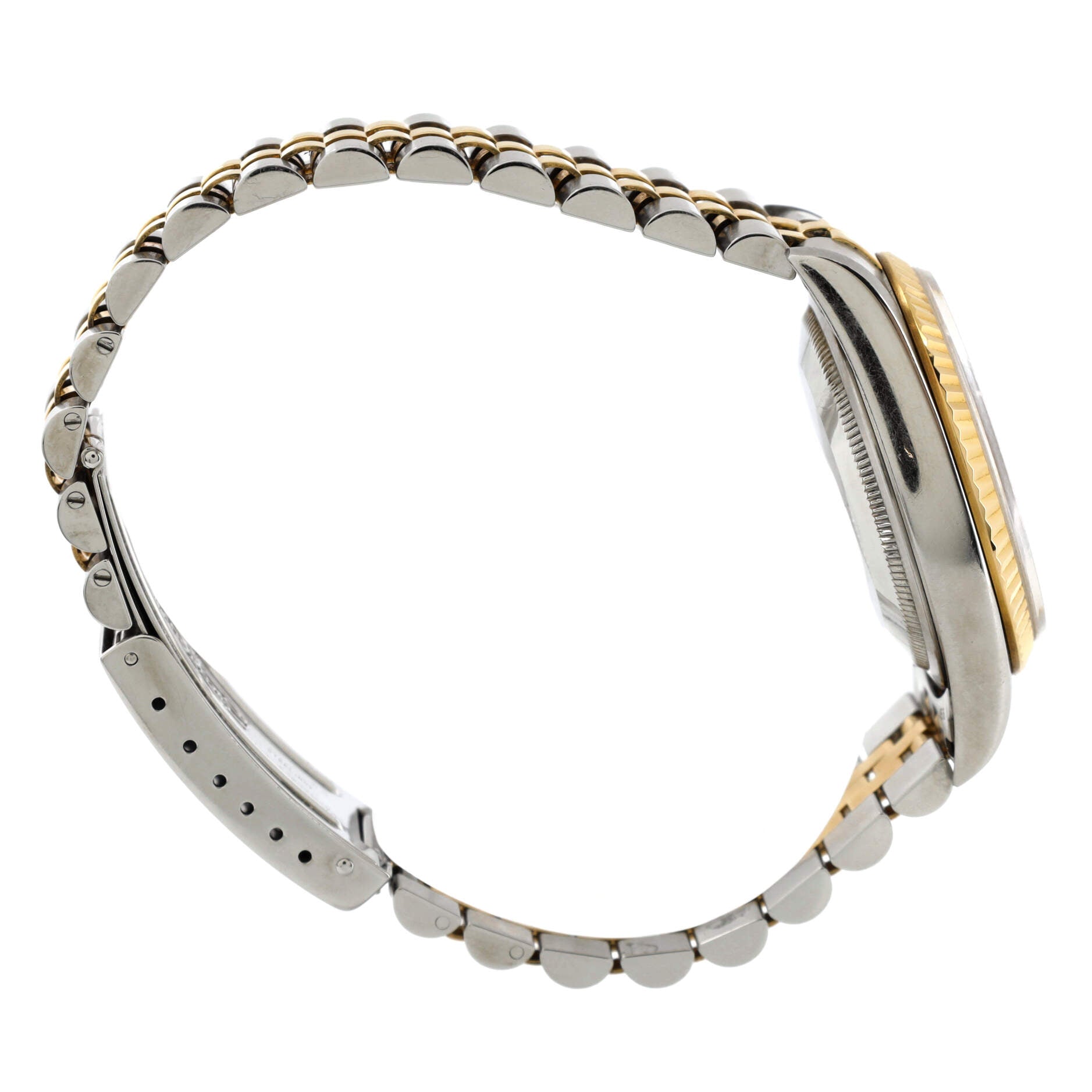 Oyster Perpetual Datejust Automatic Watch Stainless Steel and Yellow Gold with Diamond Markers 36