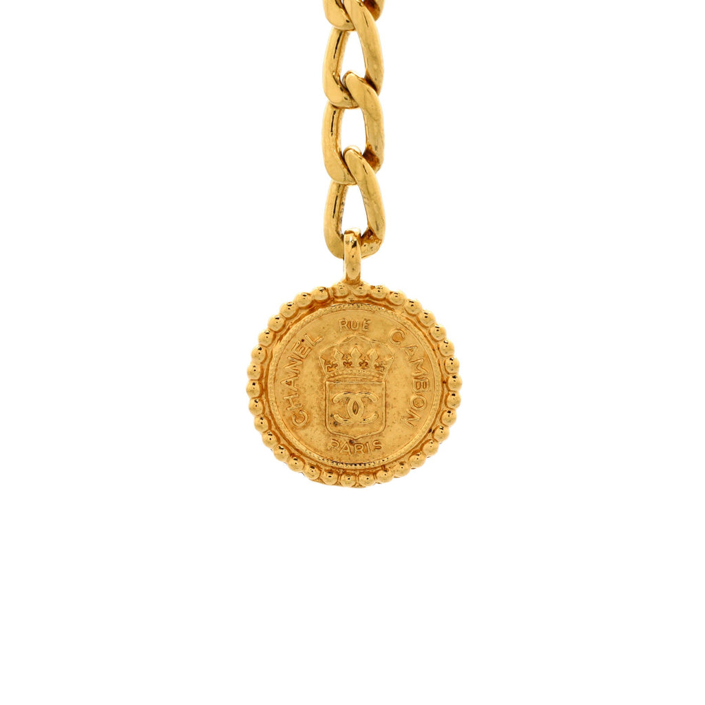 Vintage Medallion Multichain Belt Metal 80