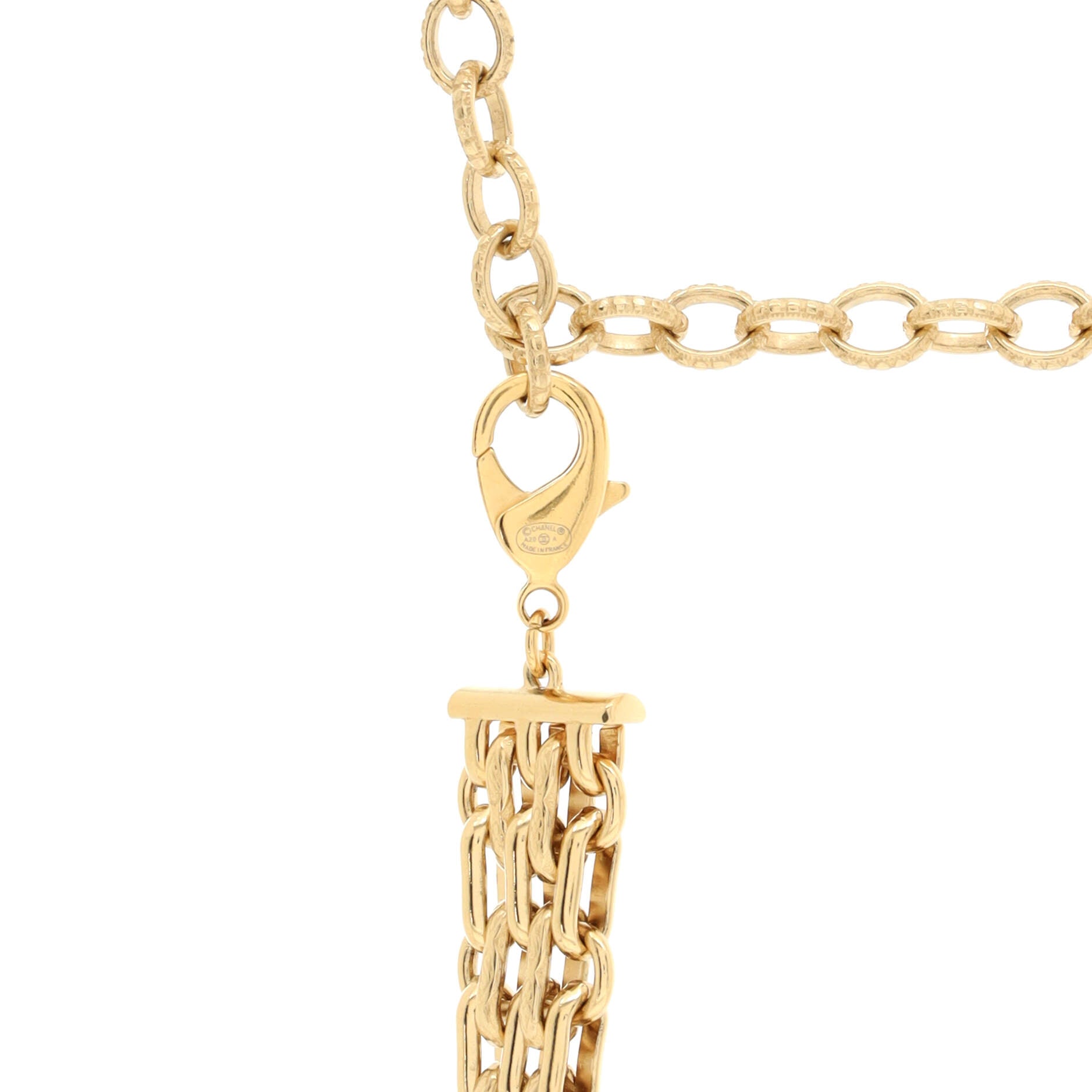 CC Logo Reissue Chain Belt Metal with Crystal 85