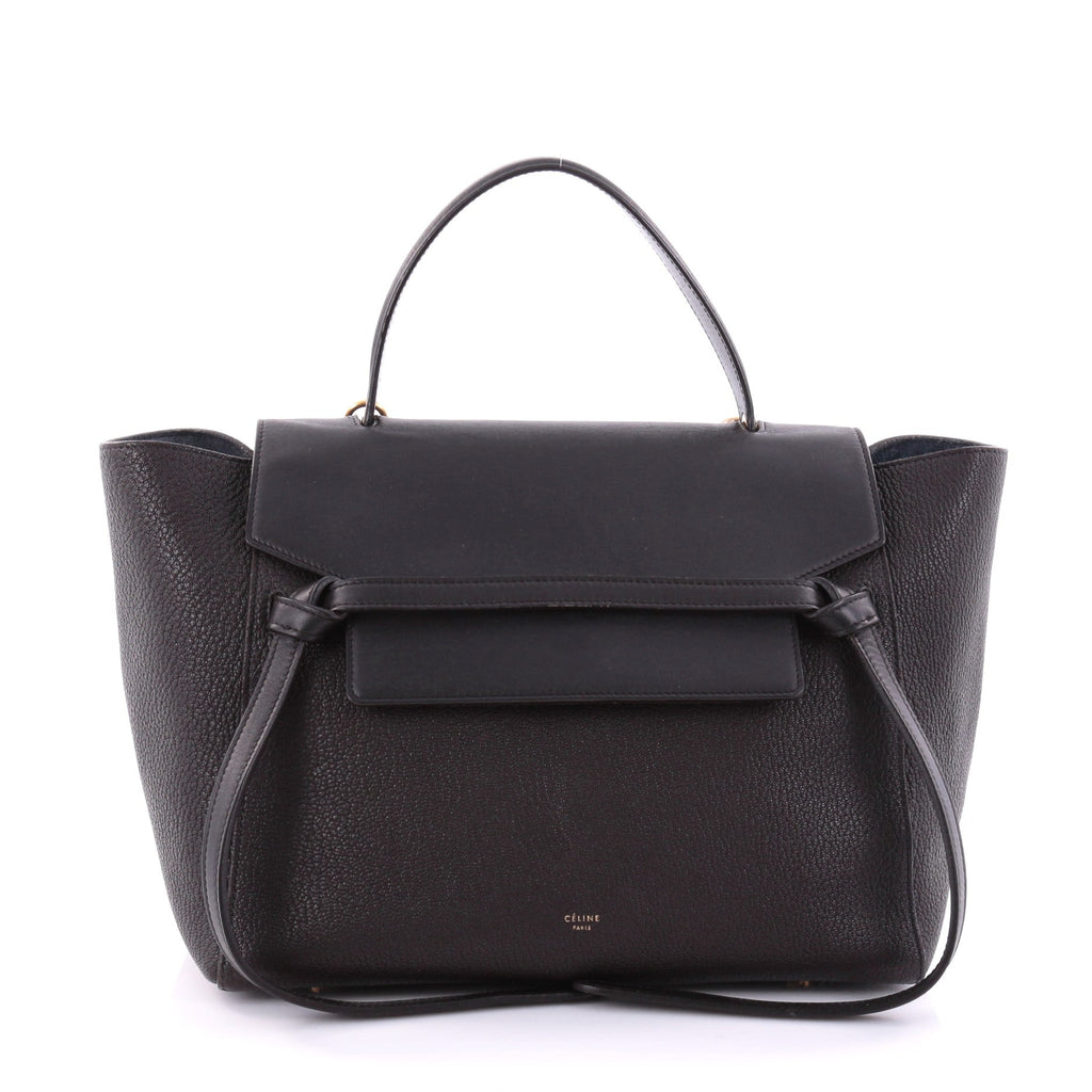 Bicolor Belt Bag Leather Mini