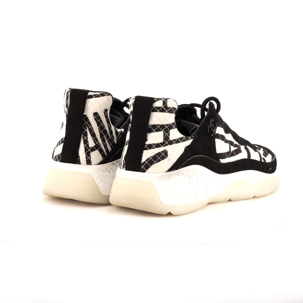 Women's Coco Neige CC Sneakers Suede and Quilted Printed Canvas