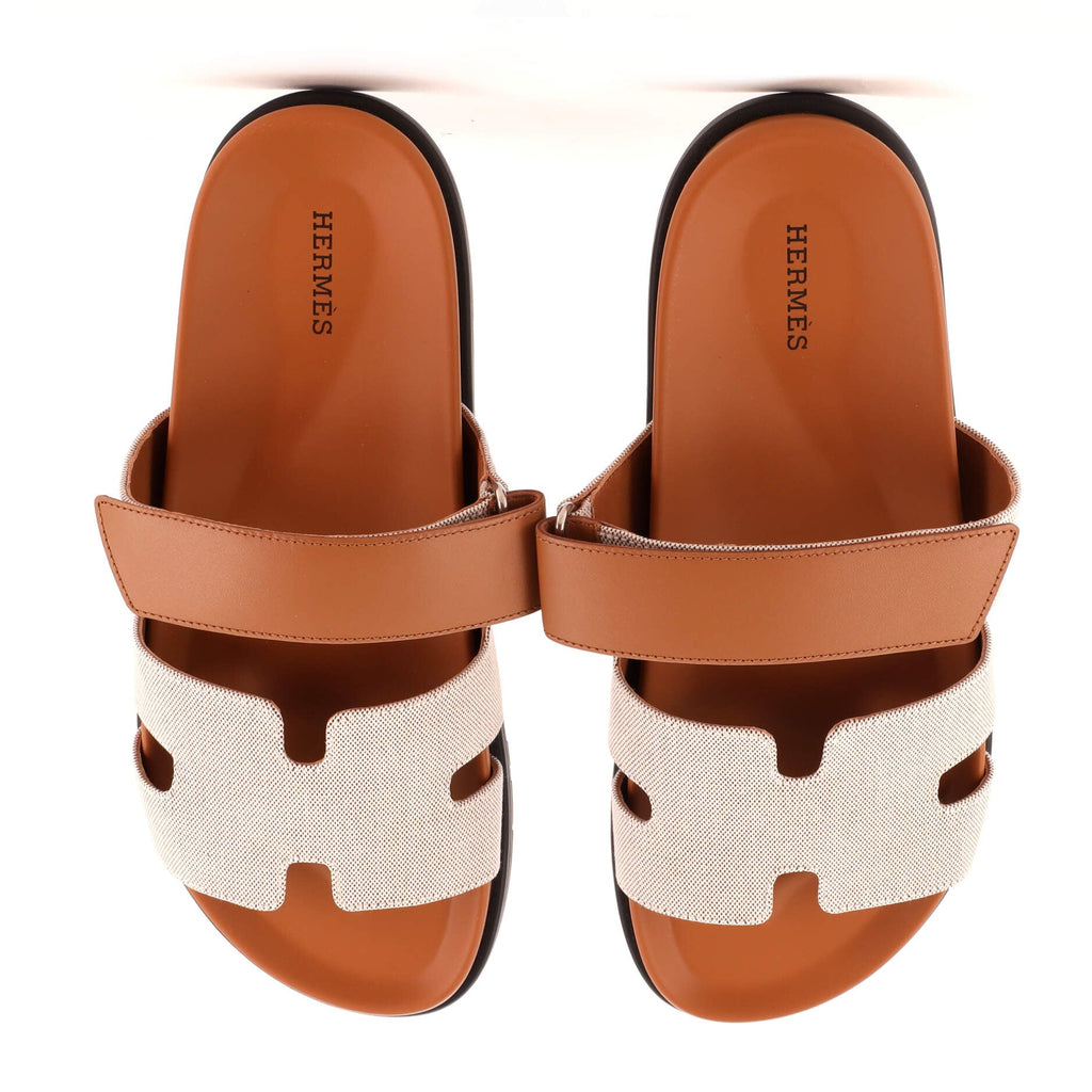 Men's Chypre Sandals Canvas with Leather