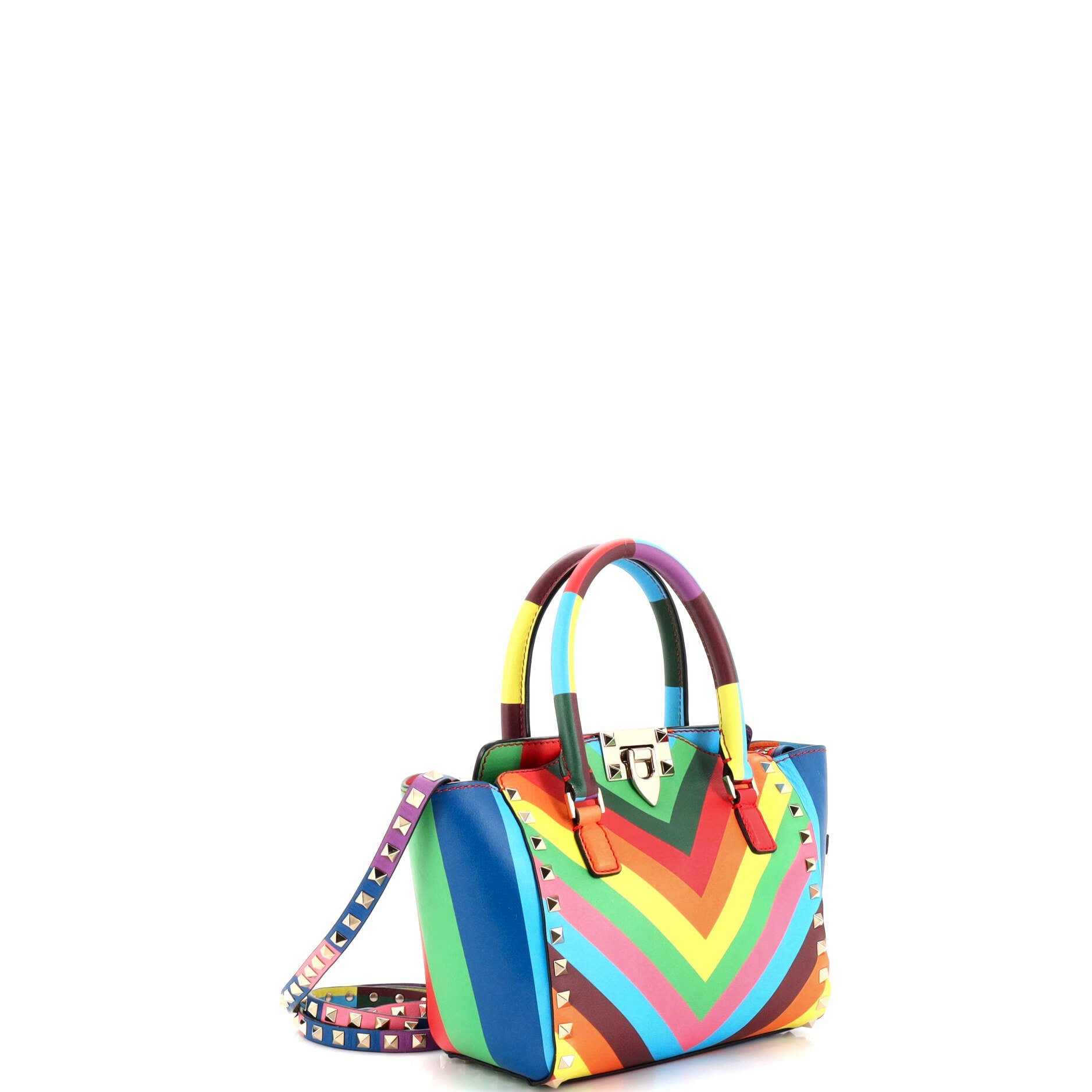 1973 Rockstud Tote Rigid Leather Mini