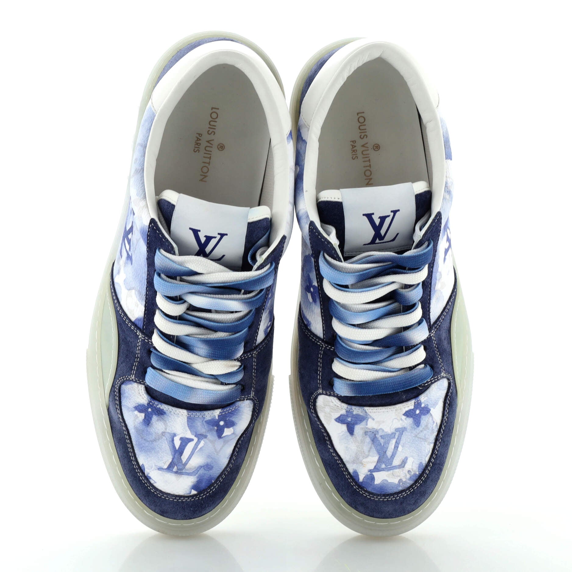 Men's LV Ollie Sneakers Limited Edition Monogram Watercolor Canvas