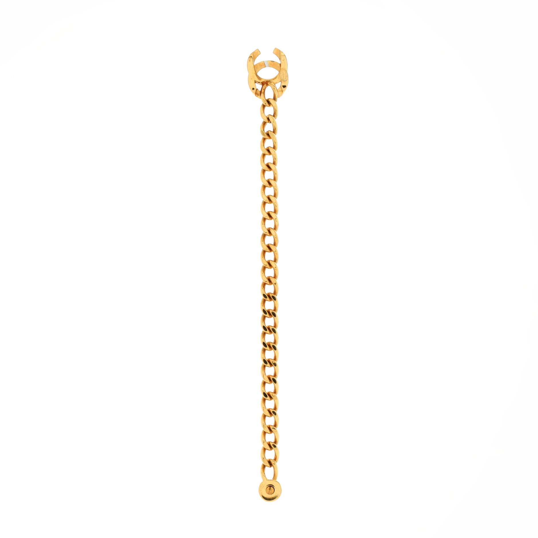 Vintage CC Turnlock Chain Bracelet Metal