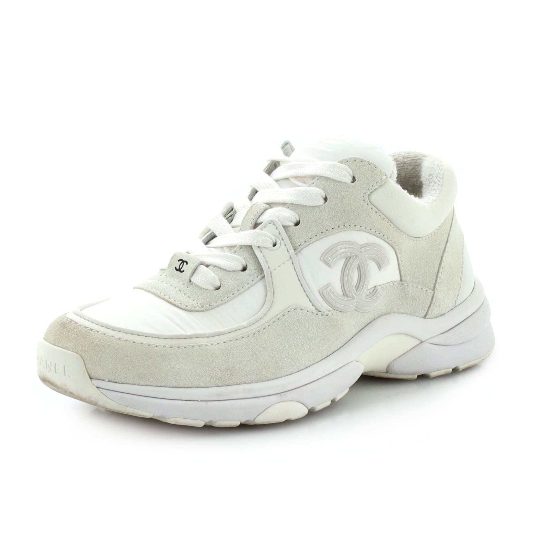 Women's CC All Over Print Low-Top Sneakers Suede