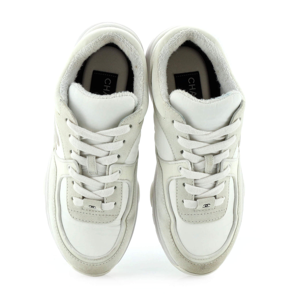 Women's CC All Over Print Low-Top Sneakers Suede
