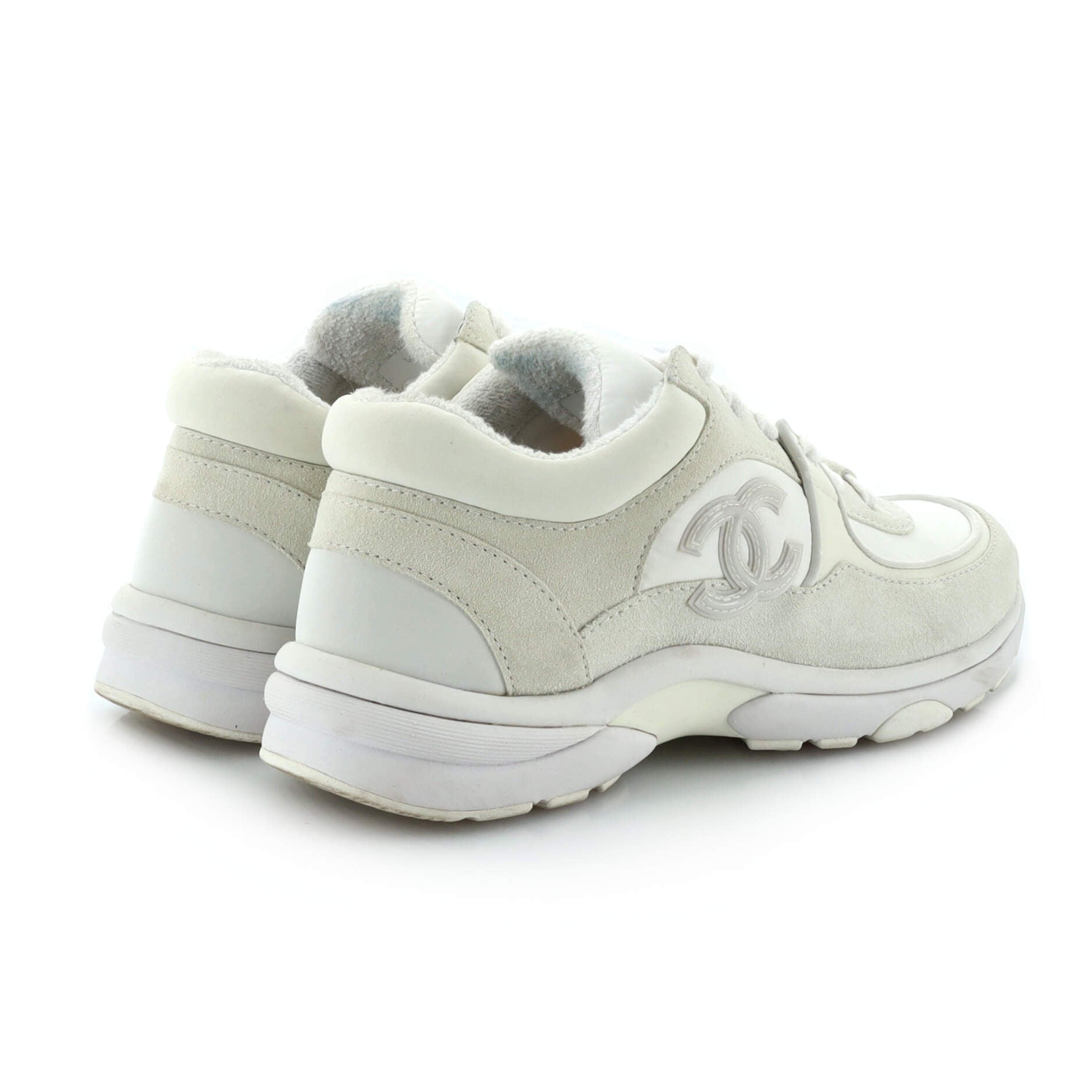 Women's CC All Over Print Low-Top Sneakers Suede