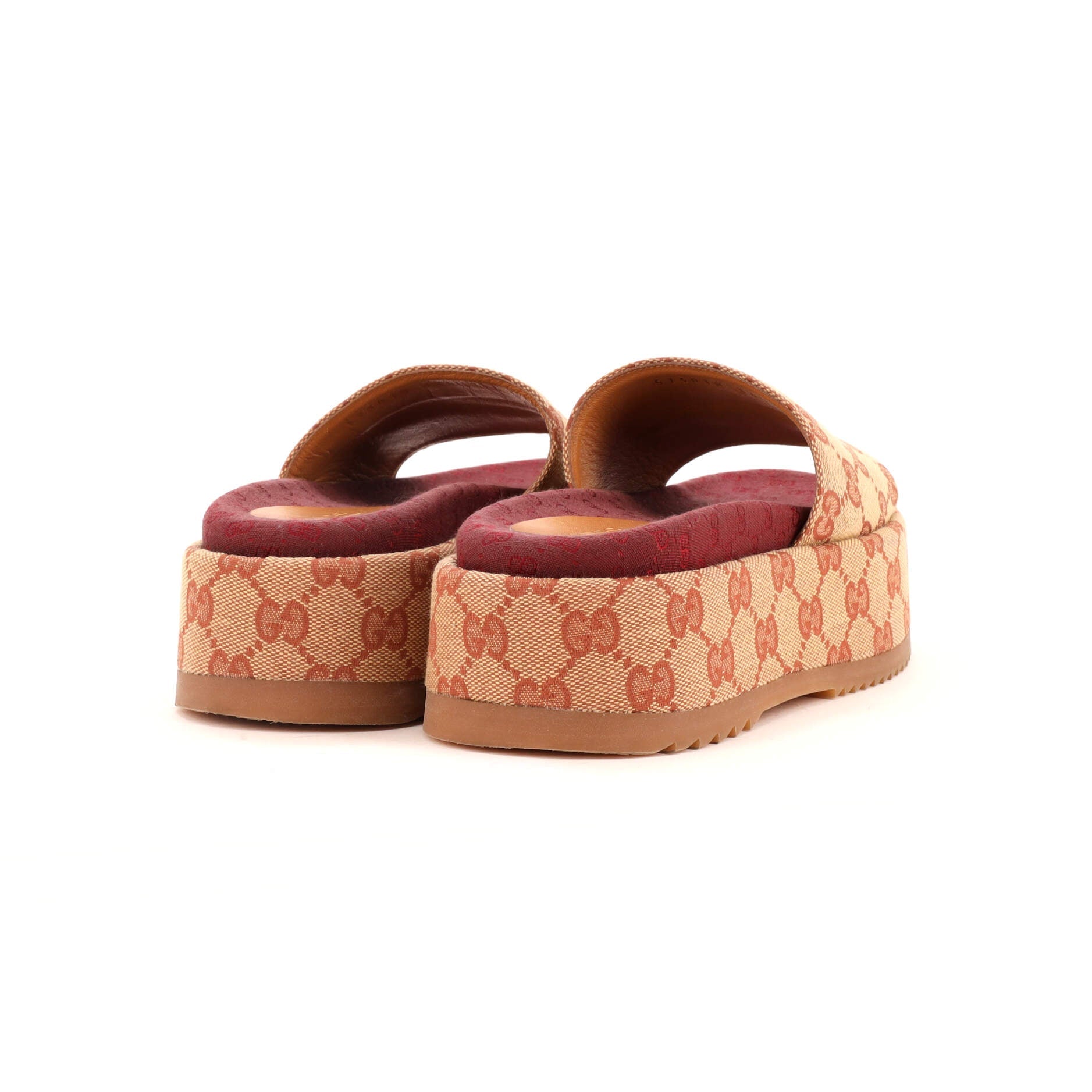 Women's Angelina Platform Slide Sandals GG Canvas