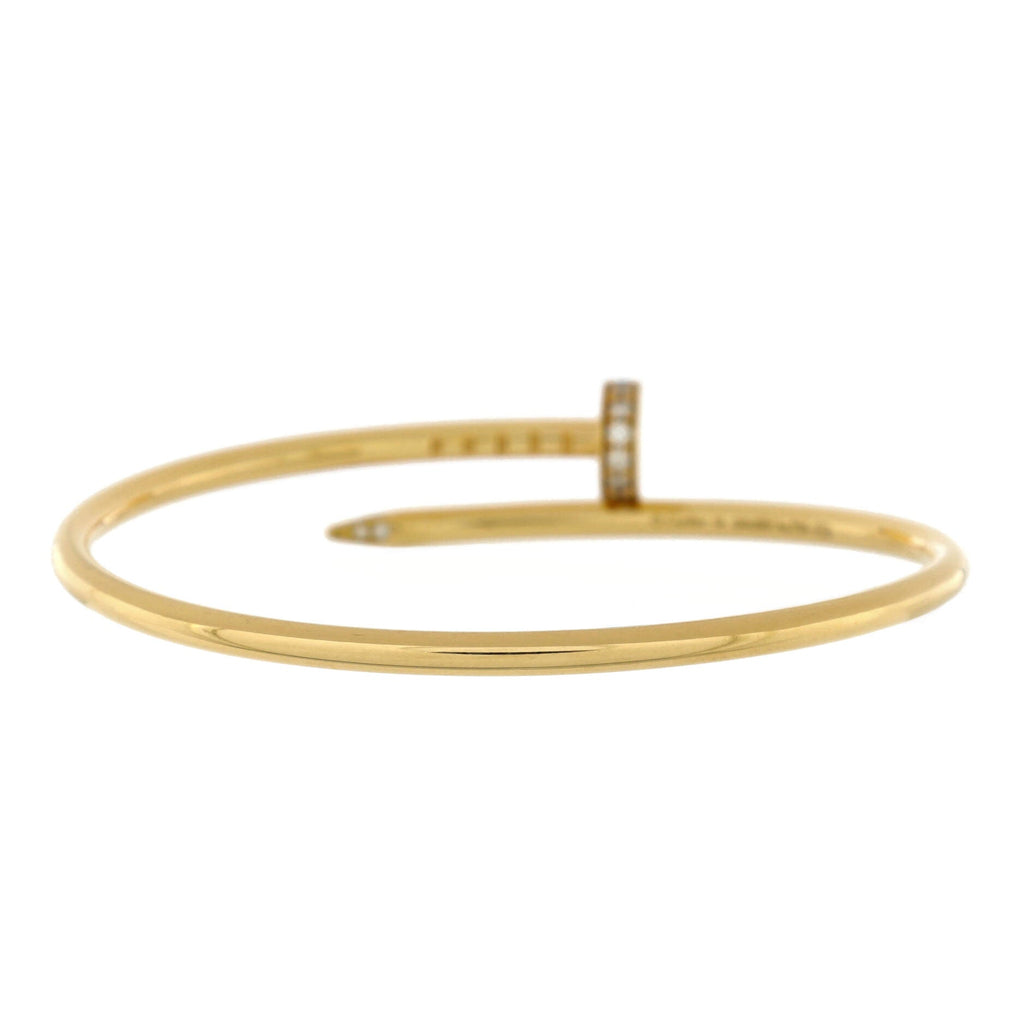 Juste un Clou Bracelet 18K Yellow Gold with Diamonds Small
