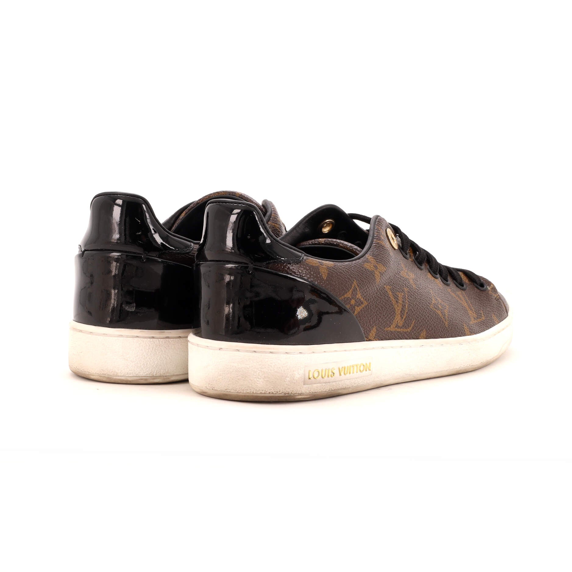 Women's FrontRow Sneakers Monogram Canvas with Patent