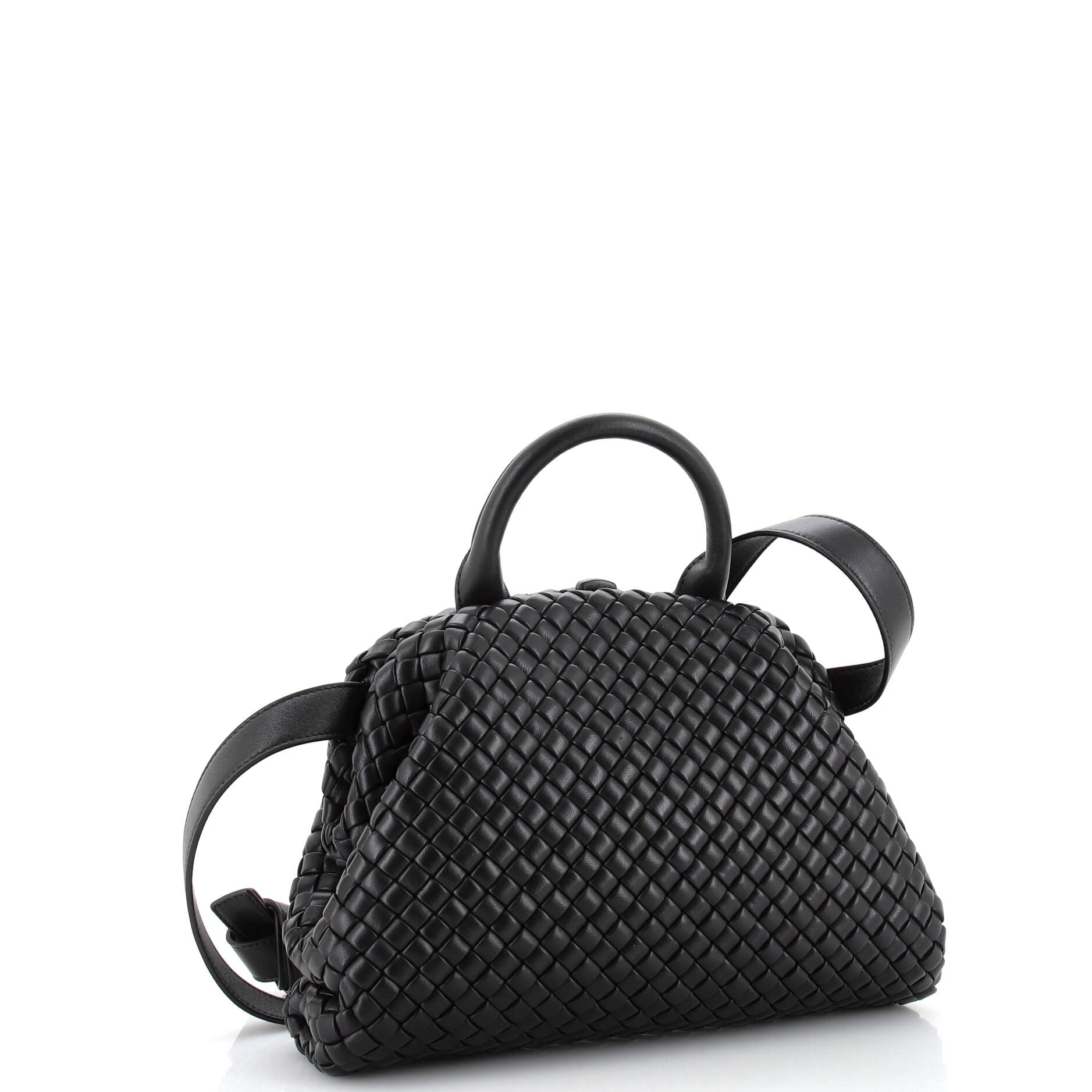 Padded Handle Tote Intrecciato Nappa Mini