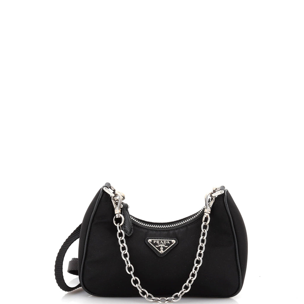 Re-Edition Shoulder Bag Tessuto Mini