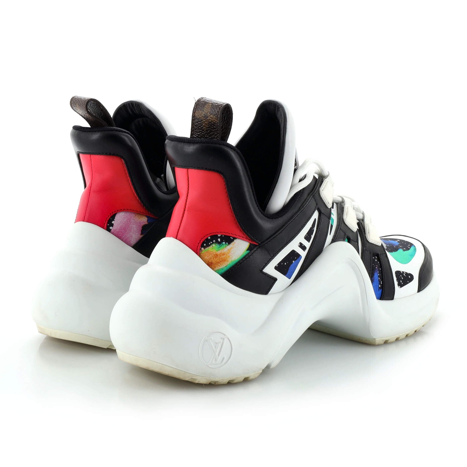 Women's LV Archlight Sneakers Multicolor Nylon and Leather