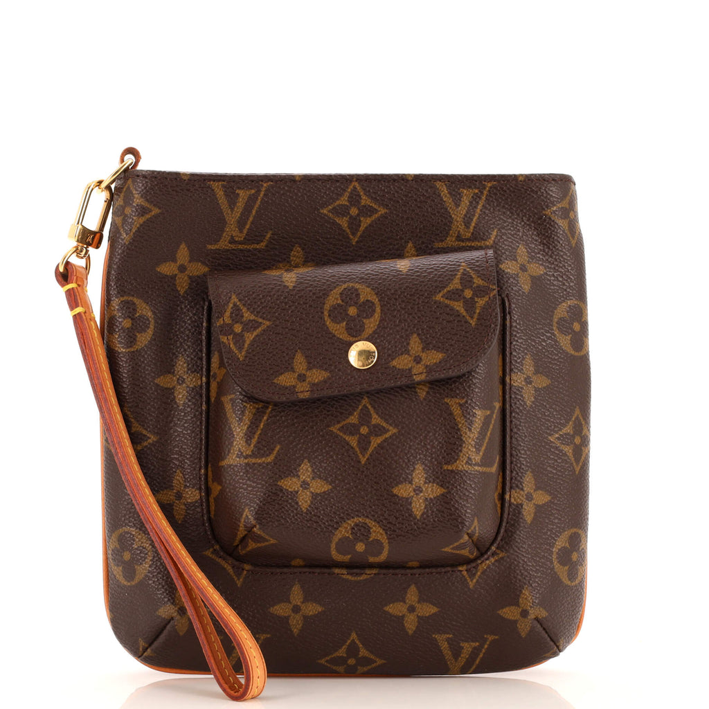 Partition Wristlet Clutch Monogram Canvas
