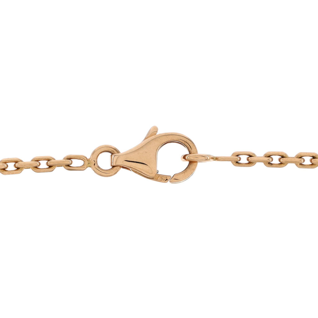 Trinity Movable Disc Pendant Necklace 18K Tricolor Gold